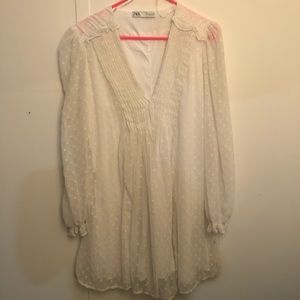 White Zara dress